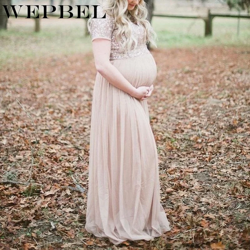 WEPBEL женское платье для фотосессии реквизит для фотосессии необычное популярное длинное платье макси для беременных летнее платье для беременных размера плюс