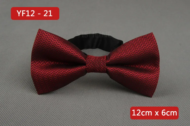 YISHLINE NEW Men's Bow Tie Gold Paisley Bowtie Business Wedding Bowknot Dot Blue And Black Bow Ties For Groom Party Accessories - Цвет: YF12-21