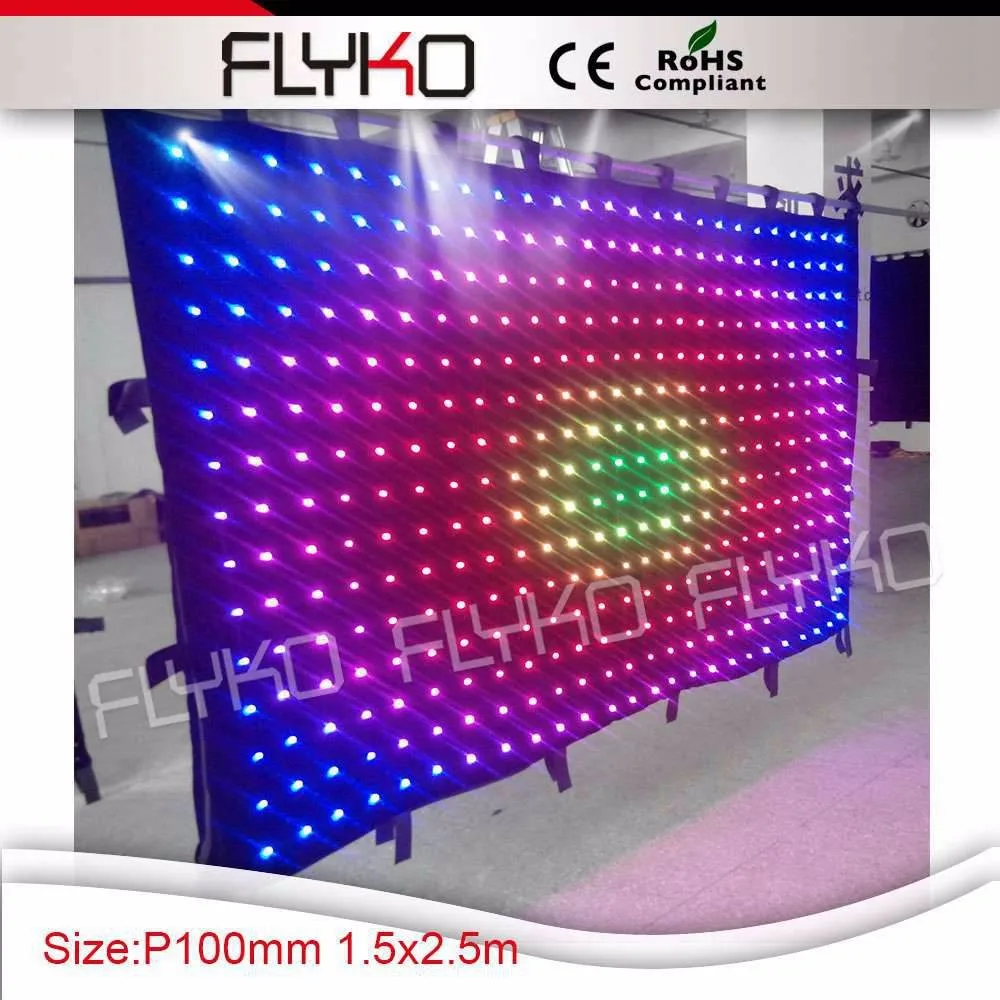 p10 led video curtain 11