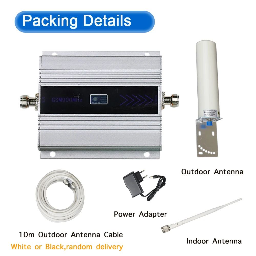 

Power 60dB Gain Cell Phone Signal repeater GSM Antenna 900mhz Work For Europe Aisa Cellular Amplifier 2G GSM Booster Kit
