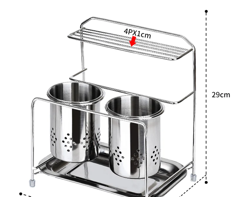 Нержавеющая сталь подвесные палочки для еды клетки ложка держатель вилка стойка усиленная кухня поставка ножи полки столовые приборы Органайзер