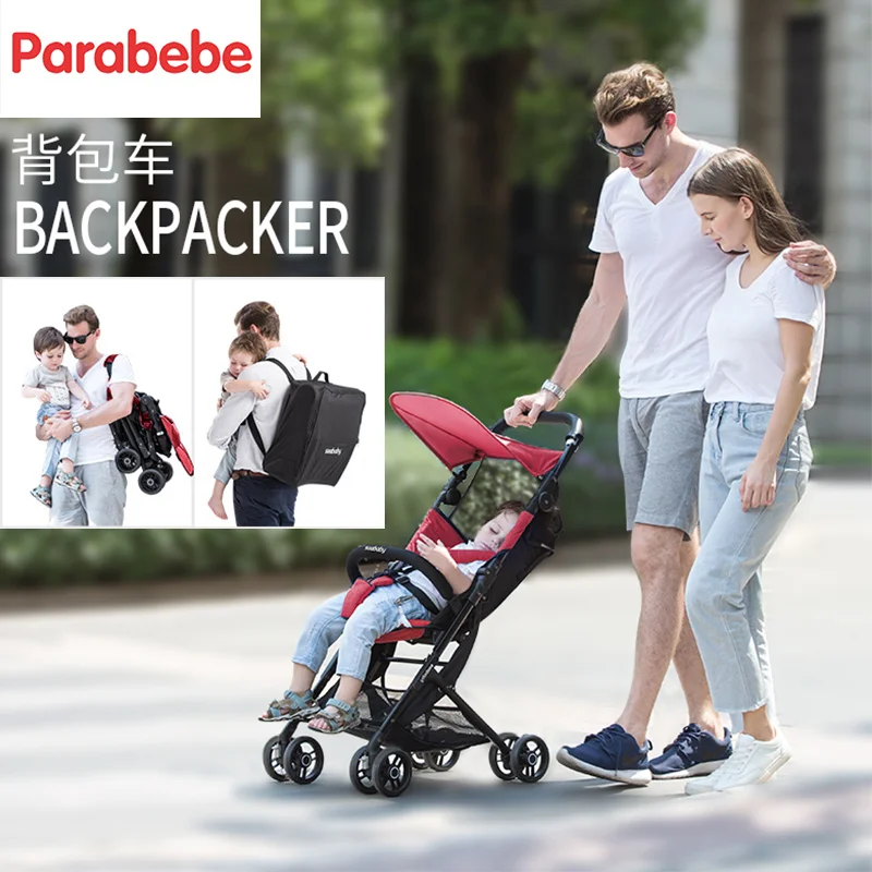 

4.8KG Pocket stroller lightweight pushchair pink baby pram travel system light baby stroller folding children infant trolley