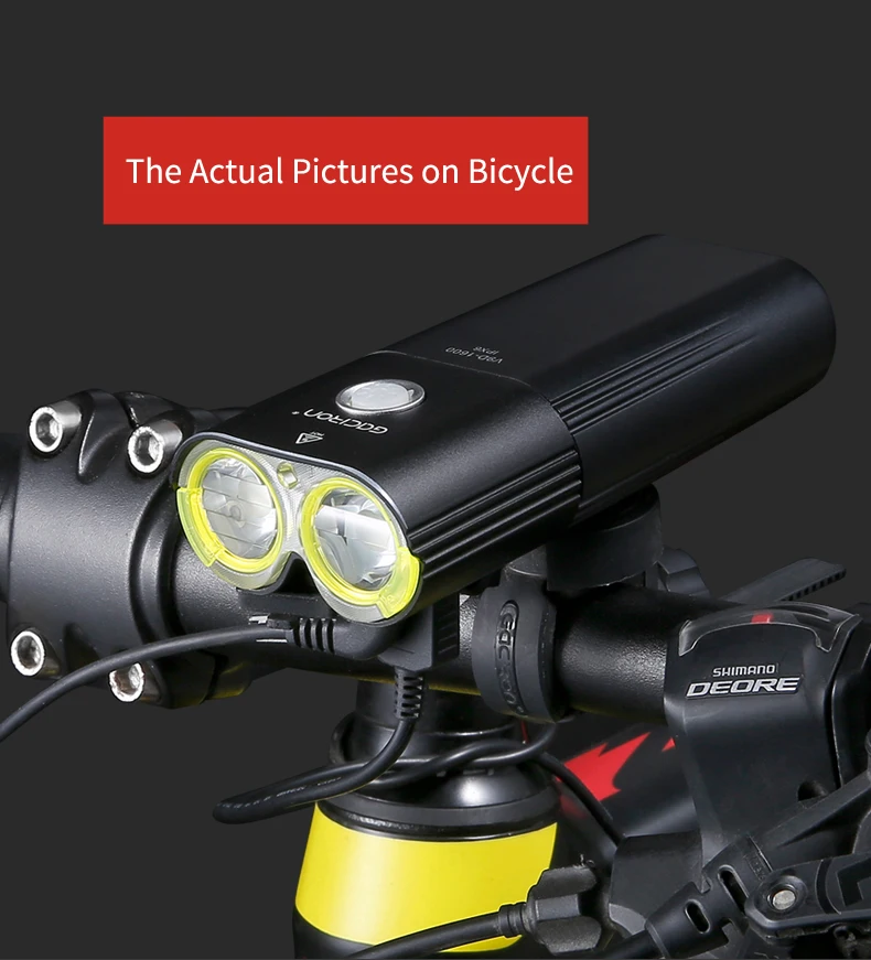 Flash Deal GACIRON Bike Front Headlight Cycling Bicycle Rechargeable Flashlight IPX6 Waterproof 5000mAh 1600Lumen LED Lamp Bike Accessories 14 Flash Deal GACIRON Bike Front Headlight Cycling Bicycle Rechargeable Flashlight IPX6 Waterproof 5000mAh 1600Lumen LED Lamp Bike Accessories 14