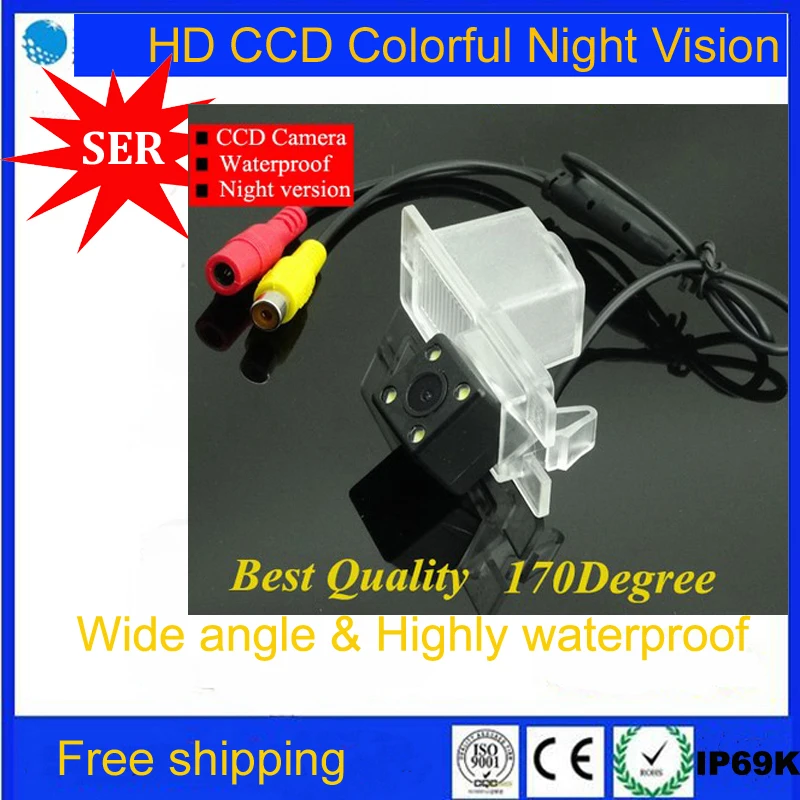 

High Quality HD CCD Rearview Camera for Ssangyong kyron rexton RearView camera with 170 Degree Lens Angle NightVision waterproof
