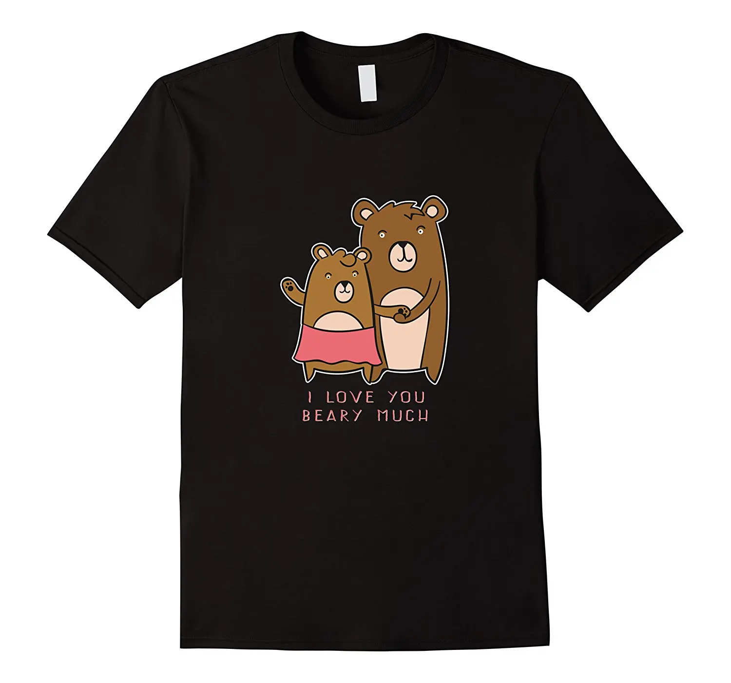 Милый медведь пара люблю тебя Beary много День Святого Валентина Футболка|t-shirt
