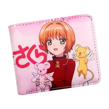 Cardcaptor sakura кошелек аниме девушка кошелек розовый с карманом для монет