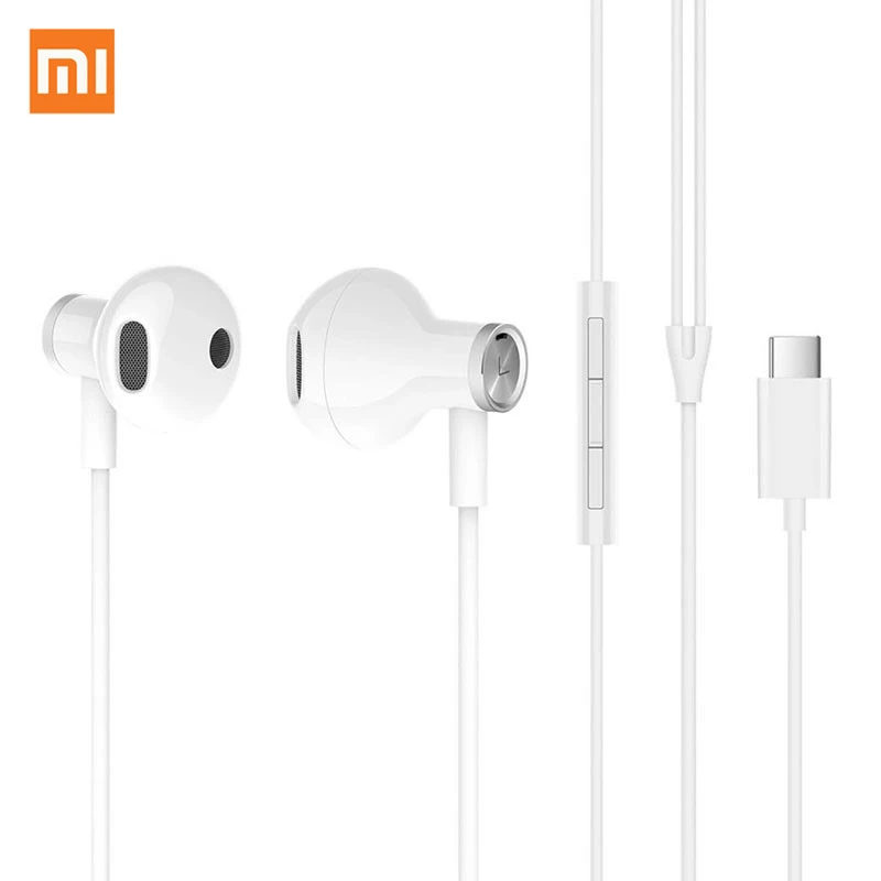 Наушники Xiaomi Type C Mi наушники полупроводниковые проводное управление гибридные DC