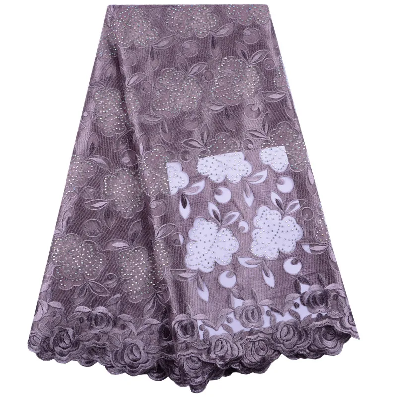 French lace fabrics Rose red African tulle fabric embroidery Nigeria Lace Fabric Latest style A1512 | Дом и сад