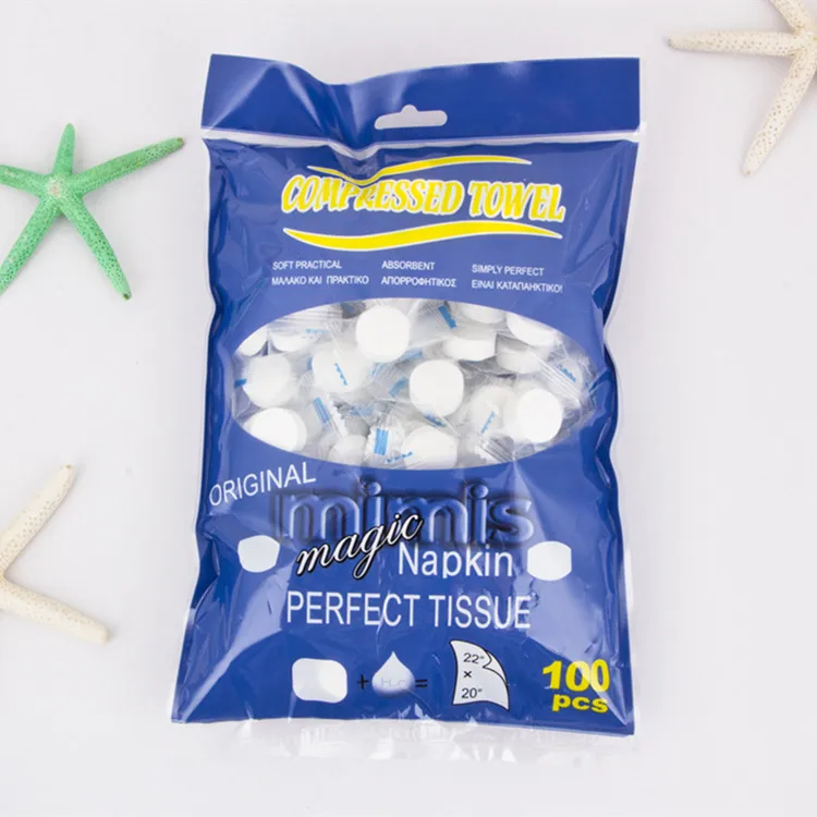 

High Quality 100pc/lot Mini Portable Face Care Cotton Compressed Towel For Outdoor Travel Health Sports Magic Towel