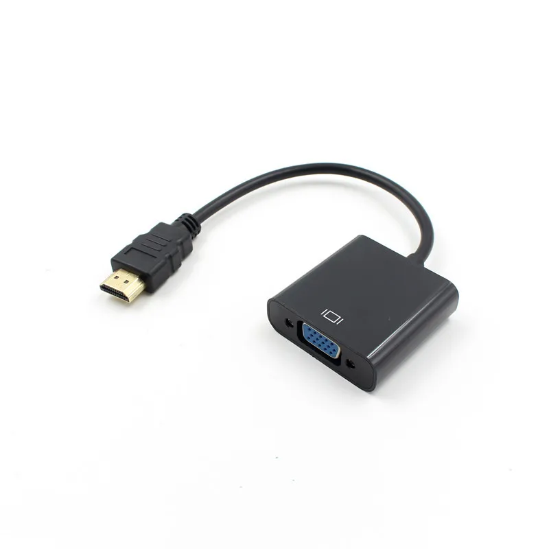 

HDMI to VGA Adapter Male To VGA Famale Converter Adapter 1080P Digital to Analog Video Audio For PC Laptop Tablet Projector