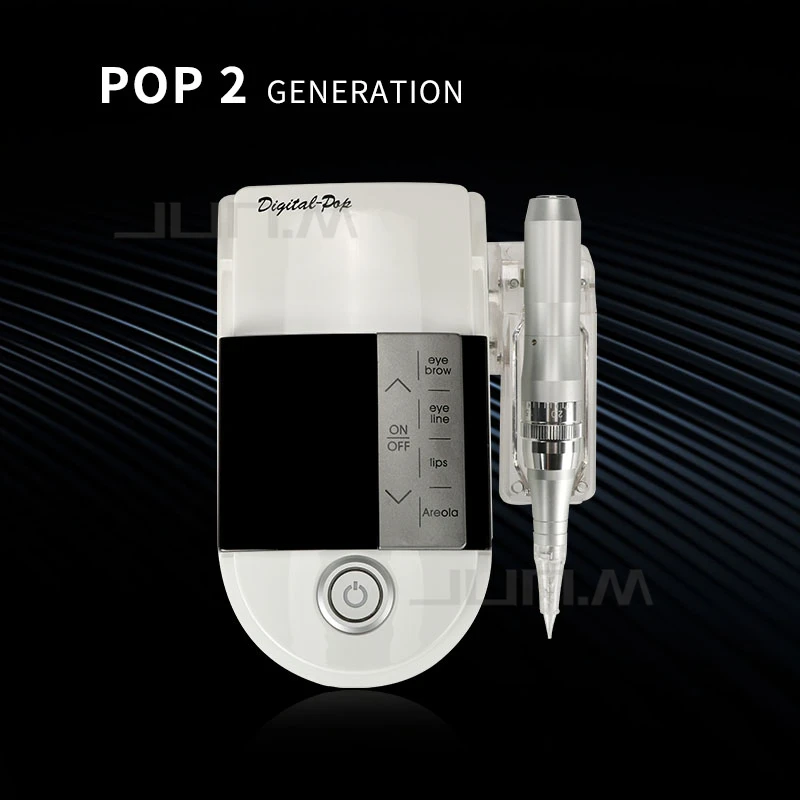 

Professional Permanent Makeup Tattoo Large Digital Screen Display Power Supply And Machine With Pedal Adapter Line