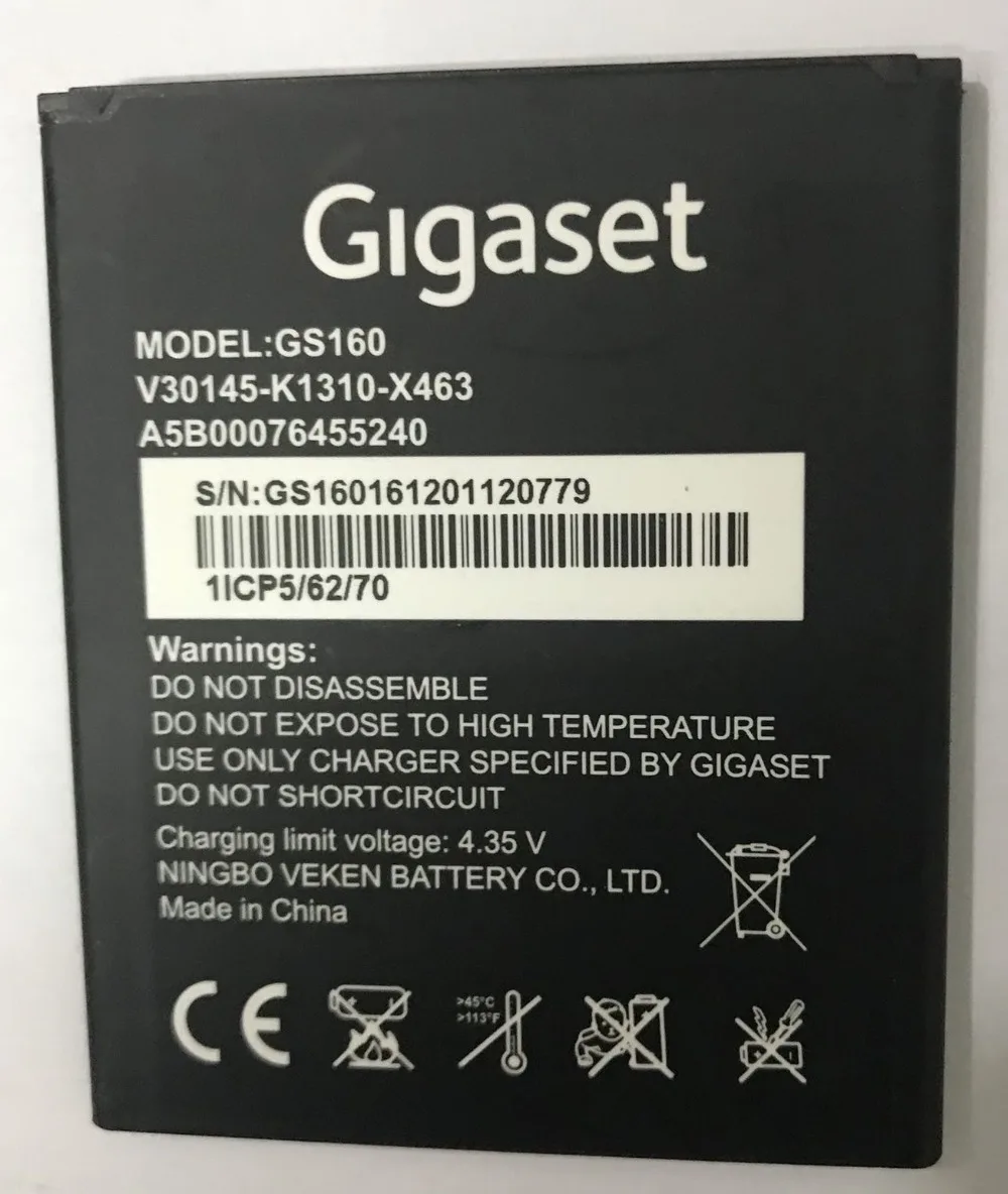 

Original 2200mah battery for GIGASET GS160 V30145-K1310-X463 batteries