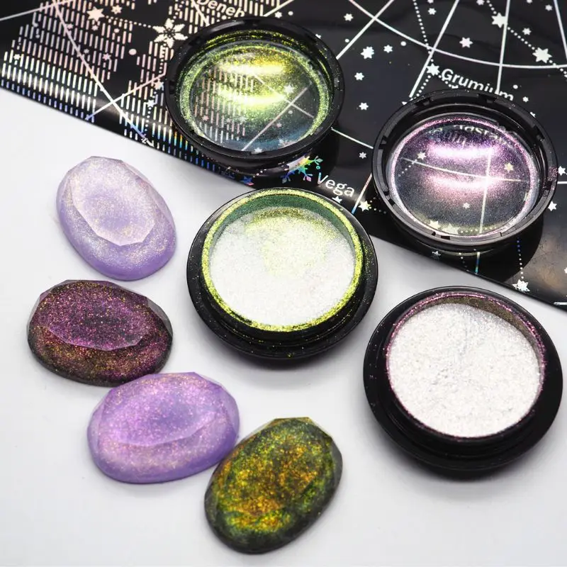

Magic Resin Dye Suspended AB Effect Powder Mica Pearl Pigments Resin Jewelry DIY