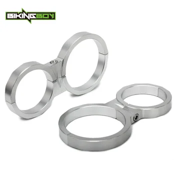 

BIKINGBOY ATV UTV 2.5'' Shock Reservoir Mounting Clamp 2'' Roll Cage FOX KING FOA Aluminium Alloy Billet Set Black Silver