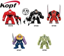 Single Sale Bricks Super Heroes Venom Hulkpool Thanos Hulk Action Figures Building Blocks Chirstmas Gift Toys For Kids KF6055 Single Sale Bricks Super Heroes Venom Hulkpool Thanos Hulk Action Figures Building Blocks Chirstmas Gift Toys For Kids KF6055