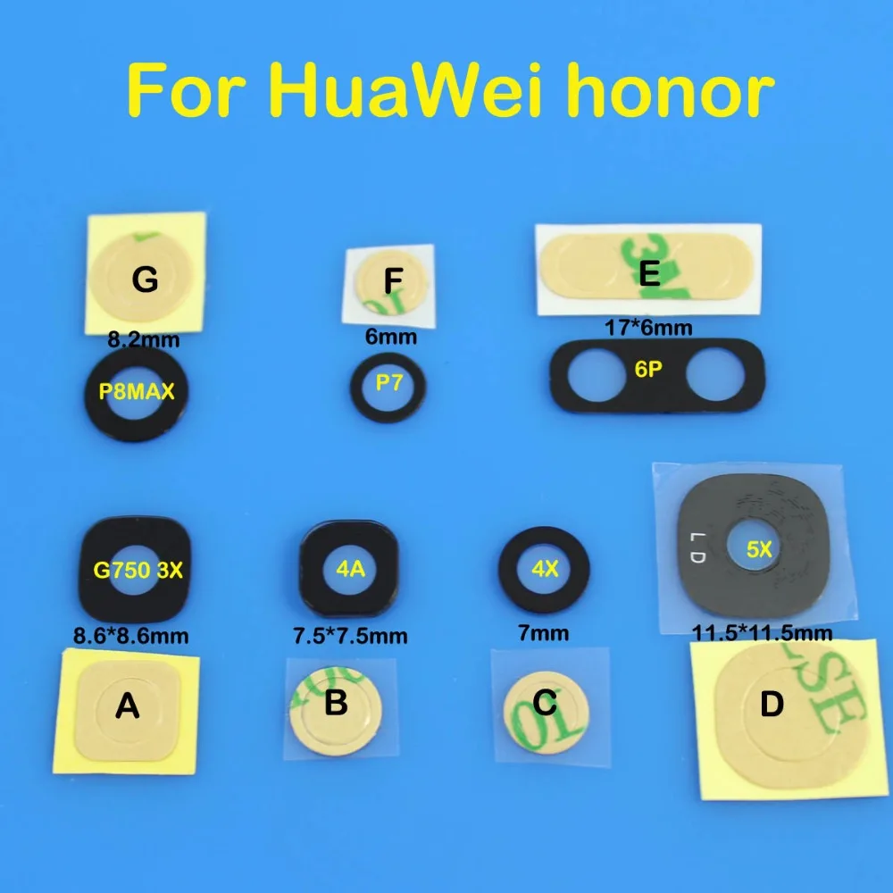 Cltgxdd задняя камера стекло объектив и клейкая наклейка для huawei honor p7 6p 4a 4x 5x G750 3X P8MAX |