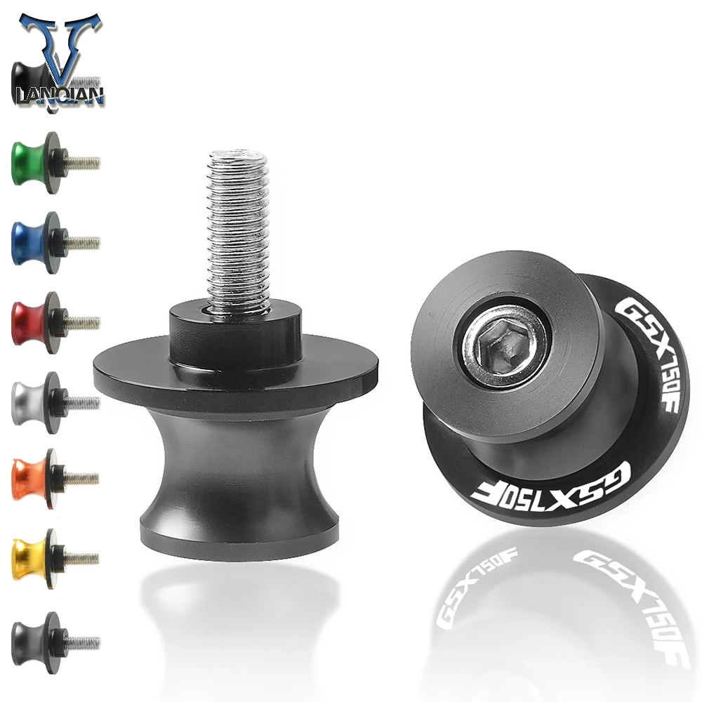 

Motorcycle Swingarm Sliders 8MM Swing Slider Stand Screw Arm Drop For SUZUKI GSX750F GSX 750F 750 F Katana 1991 1992 - 2006