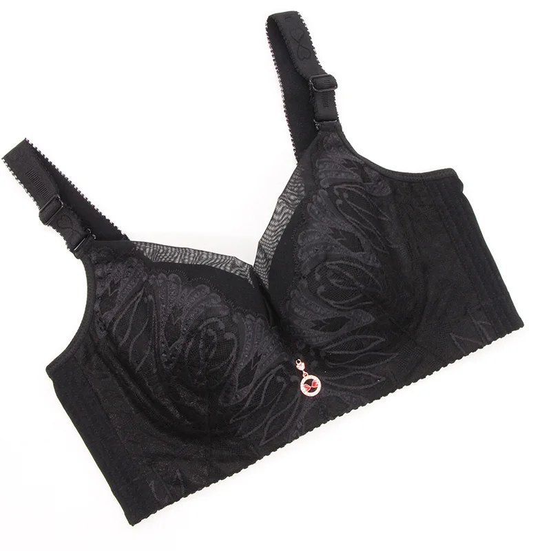 Plus Size Bra 120 52 50 48 46 C D DD E Cup No Rims Push Up Big