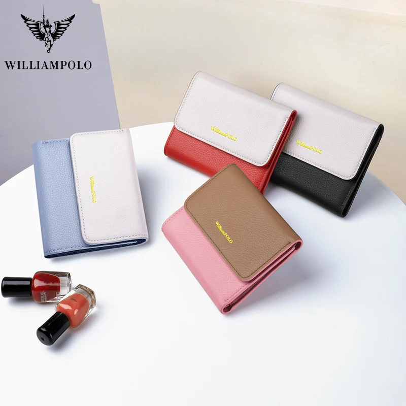 

wallets Womens handbag luxury handbags women bags designer purse Women Zipper Purse Leather main femme new hot sale WILLIAMPOLO
