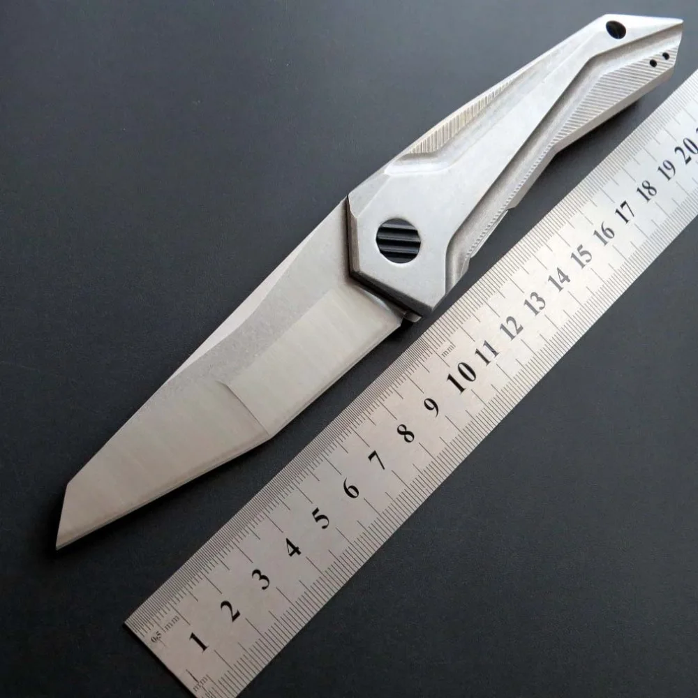 

Eafengrow 0055 Folding Blade Knife S35VN Blade Steel Handle Ball Bearing System Knives Outdoor Camping Tool With Clip