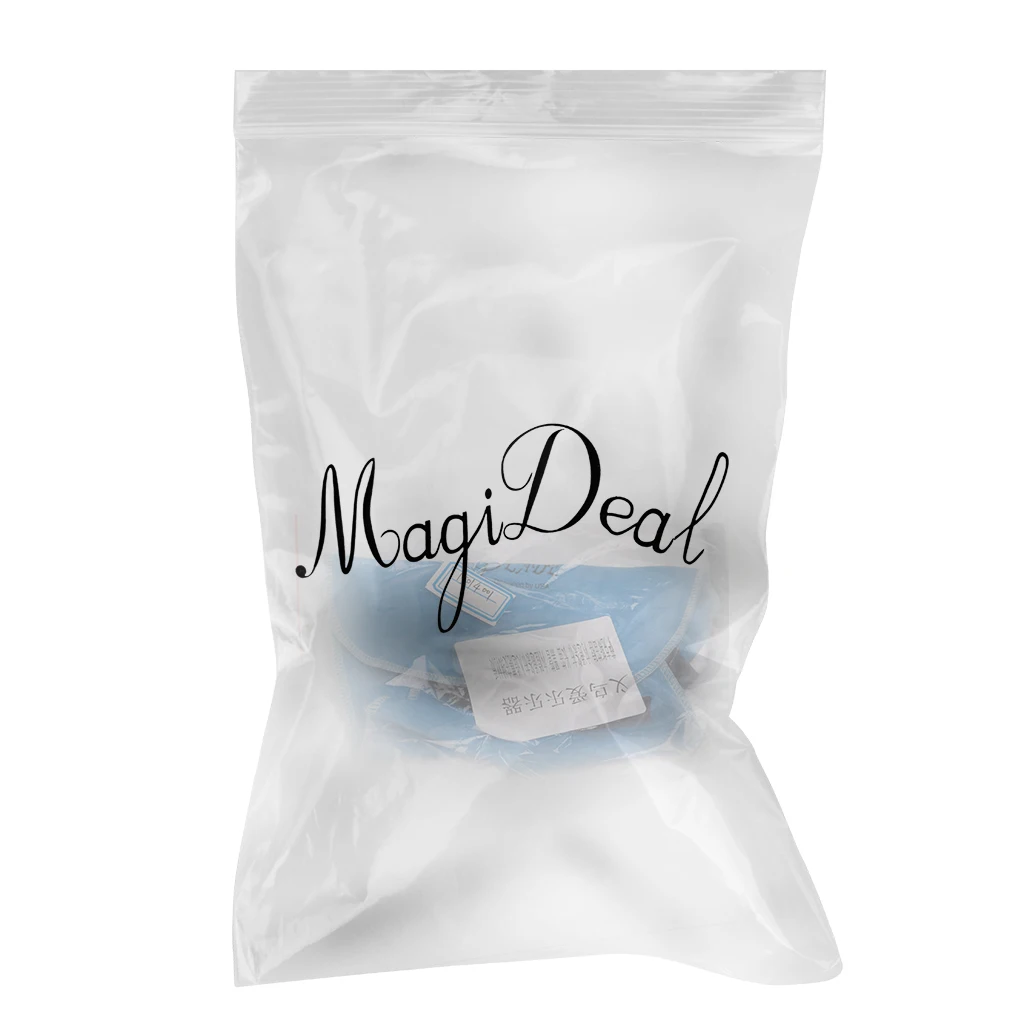 Pro. Cleaning Deerskin Cloth w.Strap for Flute Trumpet Sax Clarinet Blue Instruments Cleaning Cloth 