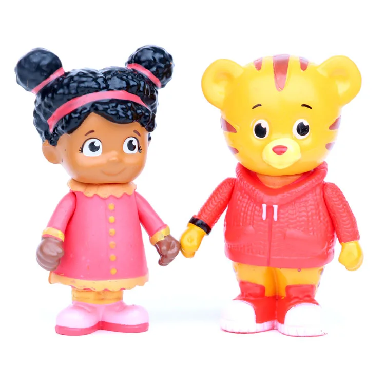 5 шт./компл. Набор фигурок из мультфильма Друзья и друзья Daniel Tiger Prince Elina Owl Katerina ПВХ