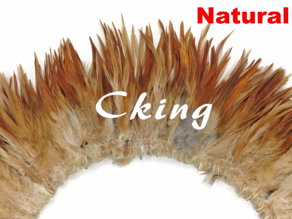 

1kgs 15-20cm rooster saddle feather strungs Natural color Cock neck feather rolls trims strips for cloth accessorys