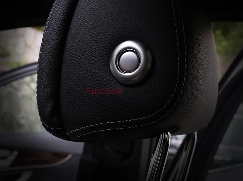 Seat Headrest Adjust Cover Trim 4pcs For Mercedes Benz GLC Class X205 2015-2016