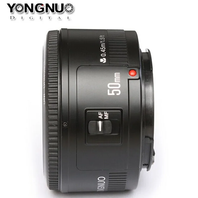 YONGNUO YN50mm f1.8 AF объектив стандартная диафрагма Авто фокус для камеры Canon EOS 800D 760D 750D