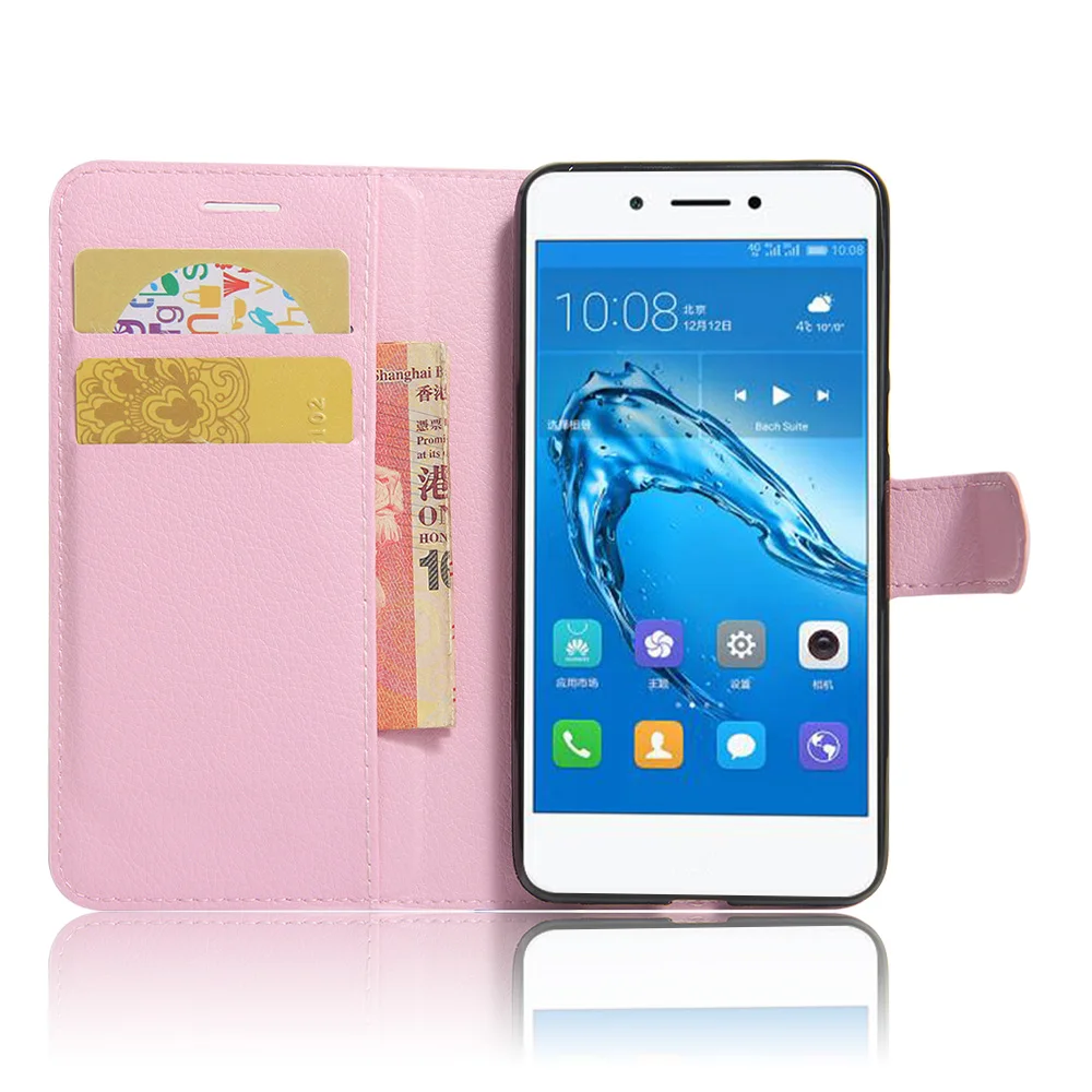 

Huawei Enjoy 6S Case Litchi Texture Leather Case for Huawei Enjoy 6S Flip Cover Wallet Stand Style Magnetic Protective Shell