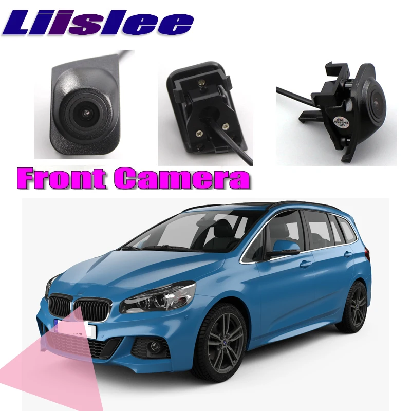 

LiisLee Car Front Camera For BMW 2 Series F22 F45 F46 2014-2018 Mesh Front Grille DIY Manually Control Front Camera