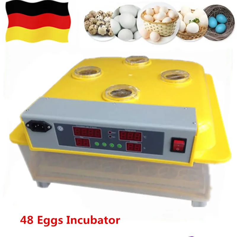

Automatic 48 Eggs Incubator Farm Home Use Digital Electric Setter Hatcher Poultry Hatching Machine Equipment Brooder