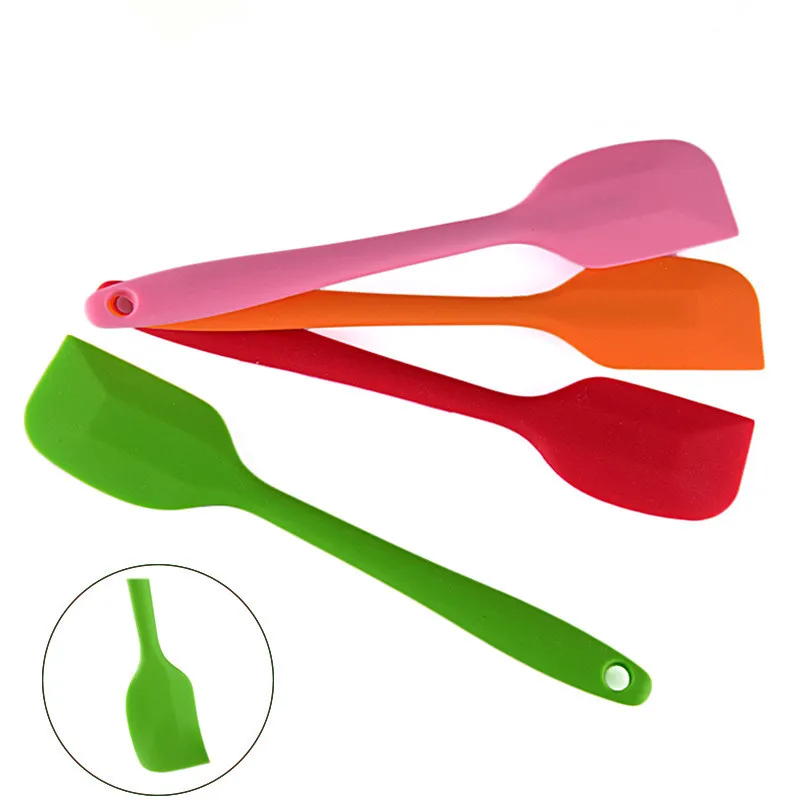 1PC FDA Non Stick Butter Cooking Silicone Spatula Cookie Pastry Scraper Cake baking Spatula Silicone Spatula QA 097