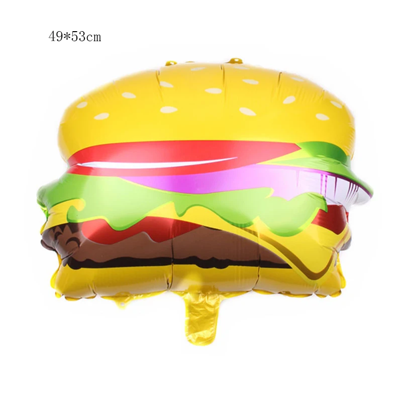 Новые горячие 10 шт. крем для пончиков гамбургер хот-дог надувные воздушные шары на день рождения для украшения детского душа детские праздничные принадлежности - Цвет: Насыщенный сапфировый