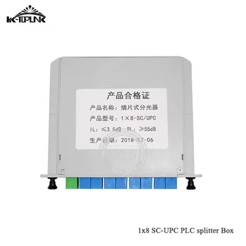 

10pcs 1*8 SC-UPC PLC splitter Cassette box 1*8 splitter Fiber Optical Cassette Box PLC Splitter Card Module Inserting CATV FTTH