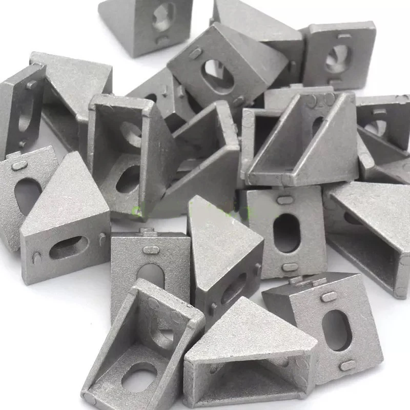 

25pcs Durable 2020 Corner Bracket Solid Cast Aluminum Corner Bracket For 20mm Extrusion CNC Routers 20x20x17mm