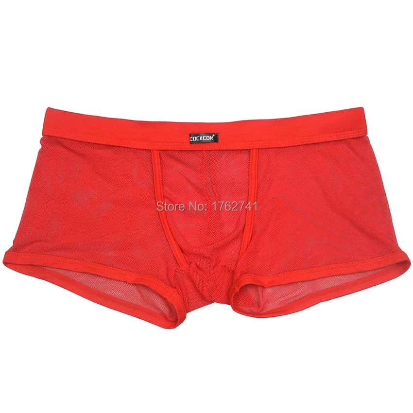 Men Underwear Mesh See-through Sexy Underpants Panties Thin Breathable Hombres Masculia Cueca Men Boxershorts 2