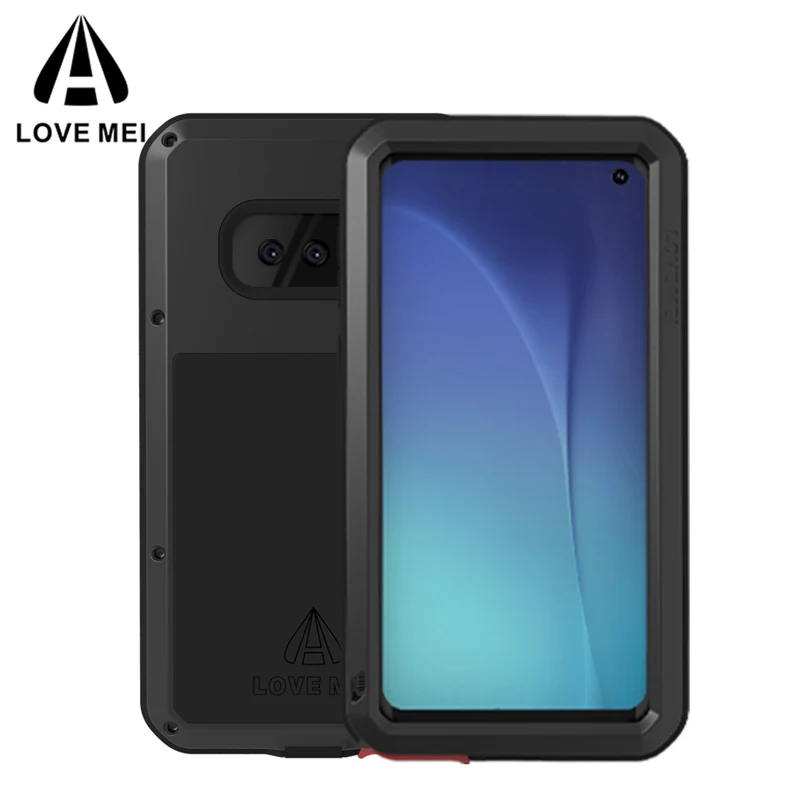 

For Samsung S10 Plus S10e Metal Aluminum Armor Shockproof Heavy Duty Cover case For Galaxy S9 S8 Plus S7 S6 Edge S5 Note 8 9