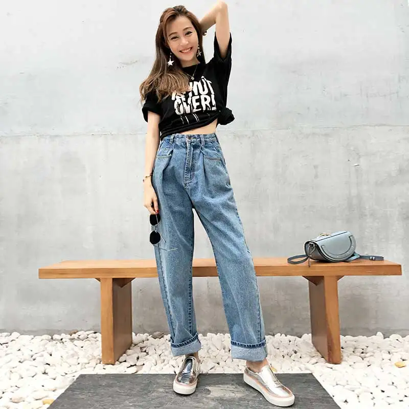 womens baggy jeans boyfriend style