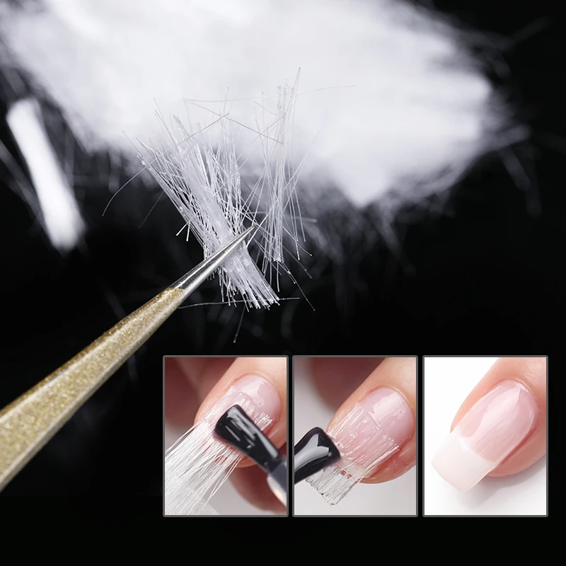 

1 Pack Professional Fiberglass Nail Extension Glass Fiber for Nail Silk Extension Nail Form Acrylic Tips Nail Salon