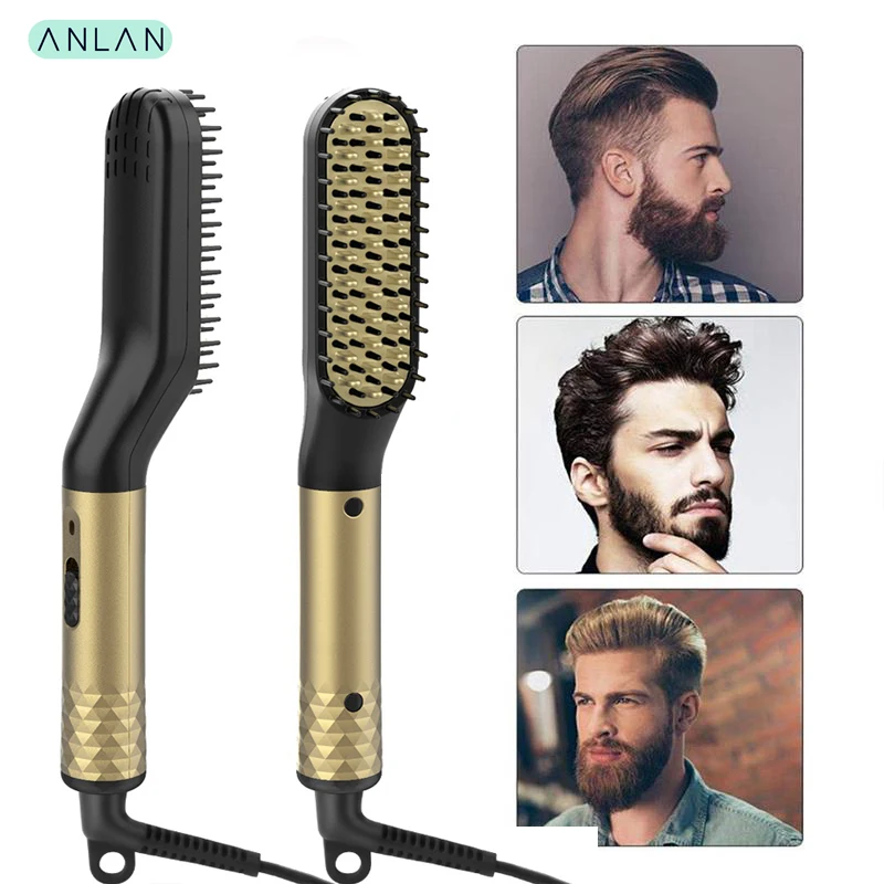 Multifunctional Hair Comb Brush Beard Straightener Hair Straighten Straightening Comb Beard Straightener Quick Hair Styler