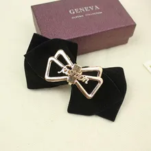 5 пара/лот) Высокая-класс мод бантом обуви обувь с пряжкой сумки аксессуары 9.5*6 см