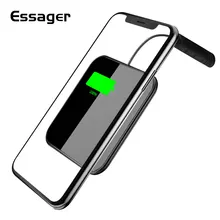 Беспроводное зарядное устройство Essager Qi для iPhone X R XS Max 8 7 Xiaomi 10W Qi зарядное устройство для samsung S9 S8 настольное Быстрое беспроводное зарядное устройство