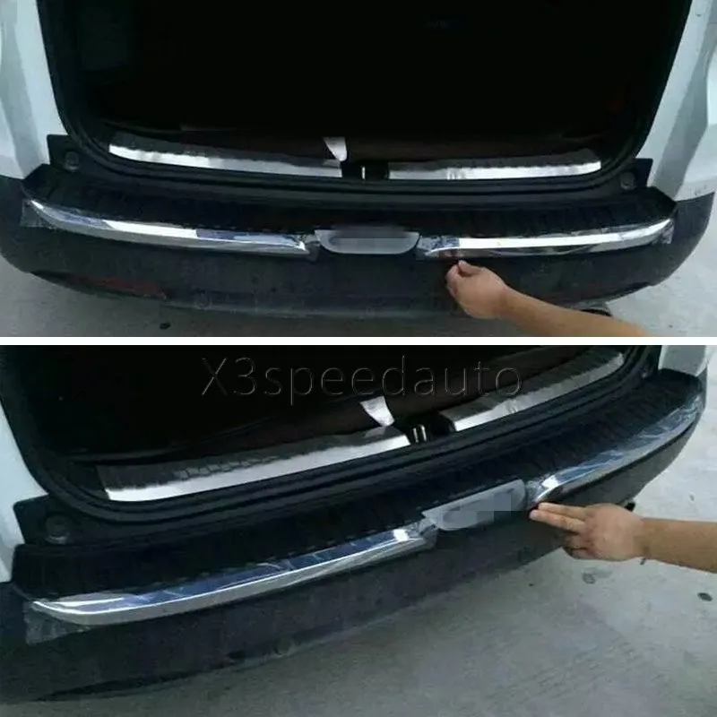 

For Honda CRV CR-V 2015-16 Rear Outside Door Bumper Protector Boot Trim 1pcs with LOGO Car-styling