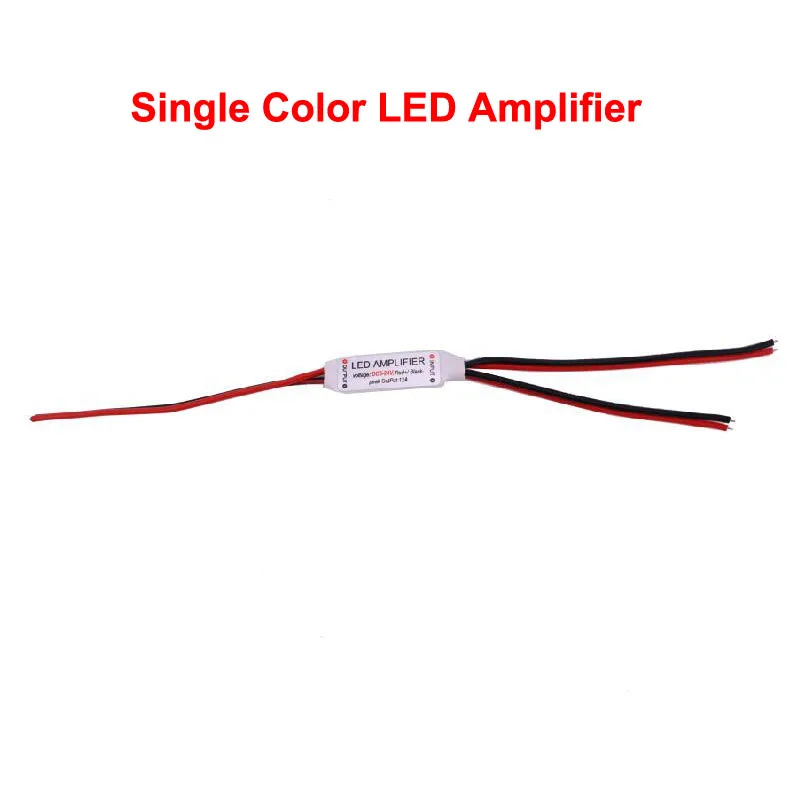 DC 12V 24V светодиодный Усилитель RGB/RGBW один Цвет контроллер Мощность аксессуары для