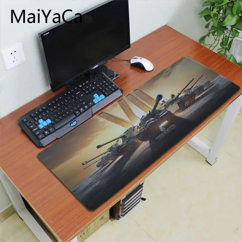 Maiyaca Новое поступление уникальные настольные коврики World of Tanks резиновый коврик