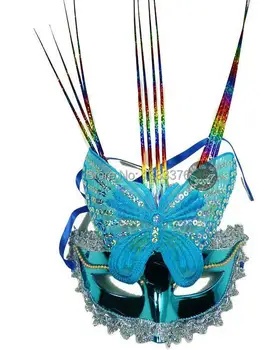 

Wholesale Price 10 pc/lot Special mask masquerade mask feather mask new plastic rain would Butterfly Mask 40135