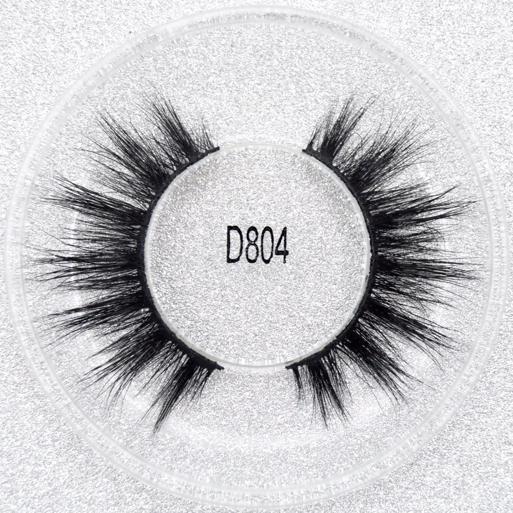 

Visofree Pure Handemade Lashes Full Strip Lashes Center Long Lashes Medium Volume Plastic Black Terrier 1 Pair/box Lashes D804