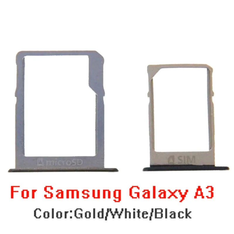 

SIM Card Tray & Micro SD Card Tray Adapter Replacement for Samsung Galaxy A3 / A300