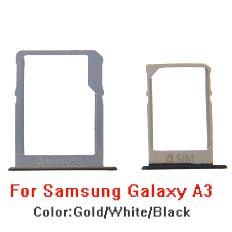 Лоток для SIM-карты и лоток Micro SD-карты Сменный адаптер Samsung Galaxy A3 / A300  | Адаптеры SIM карт -32986965224